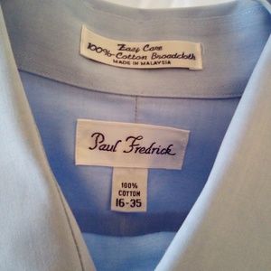 Paul Frederick Dress Shirt (Sz 16) 100% Cotton